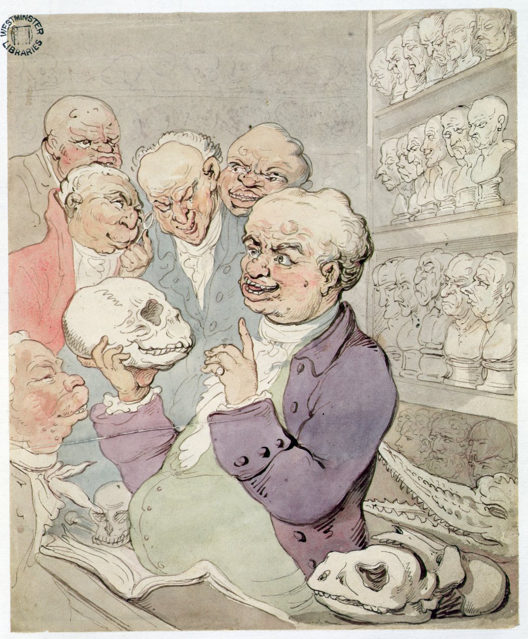 A Piccadilly Lecture in 1803 by Thomas Rowlandson