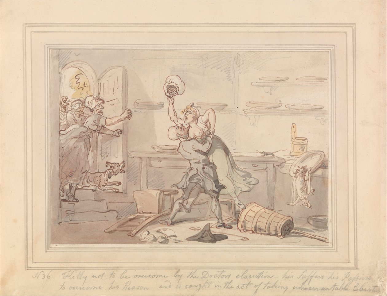 Kitty Overcome by Thomas Rowlandson