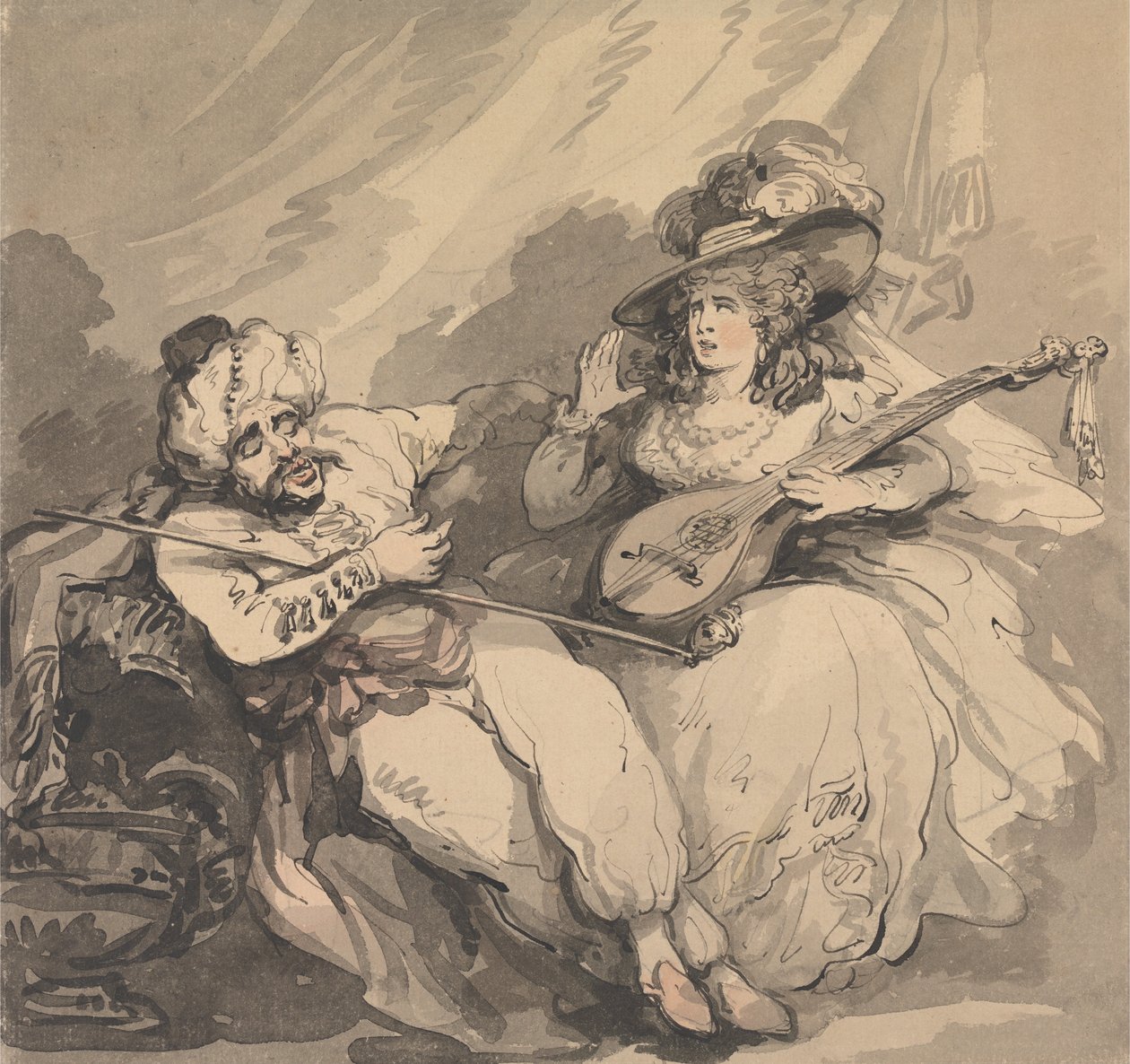 The Amorous Turk by Thomas Rowlandson