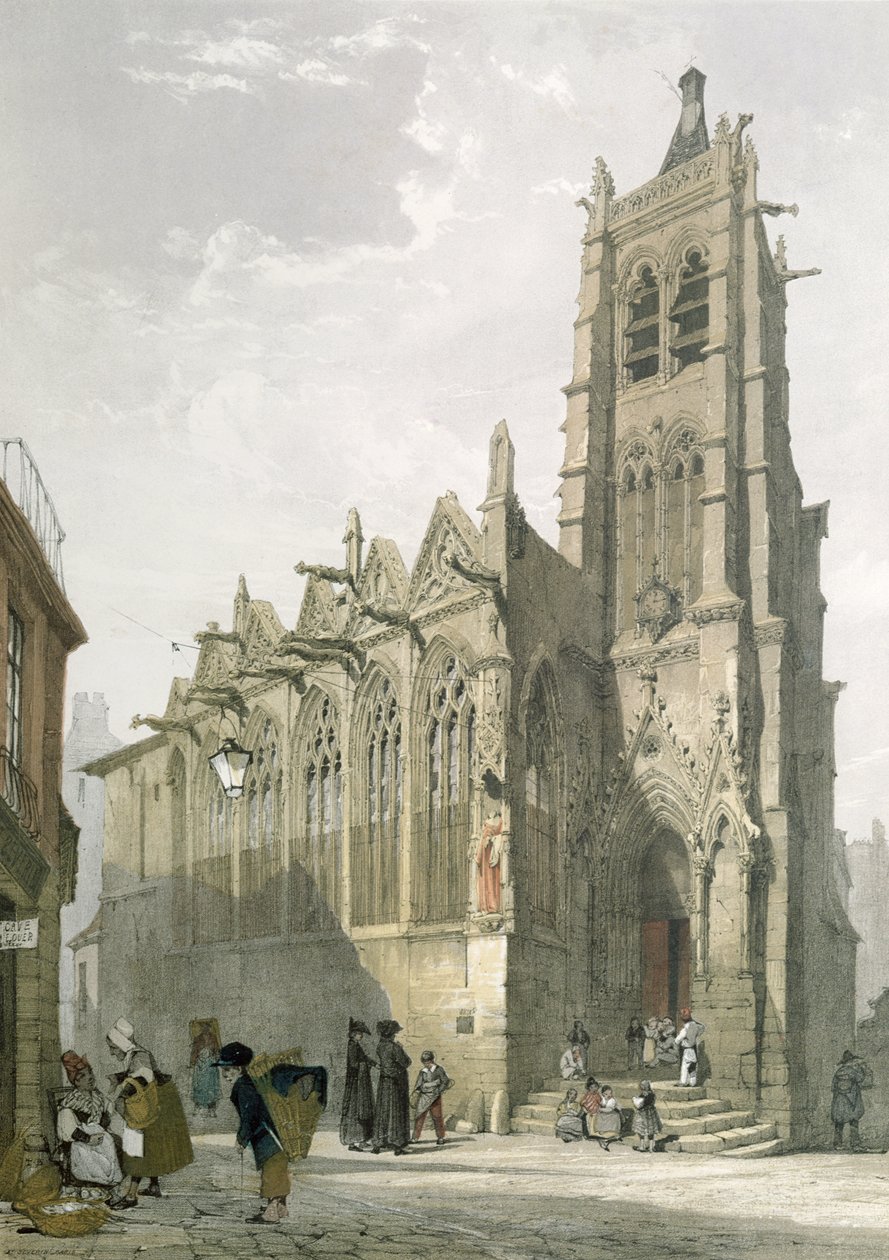 Exterior of the Church of St. Severin, Paris by Thomas Shotter Boys