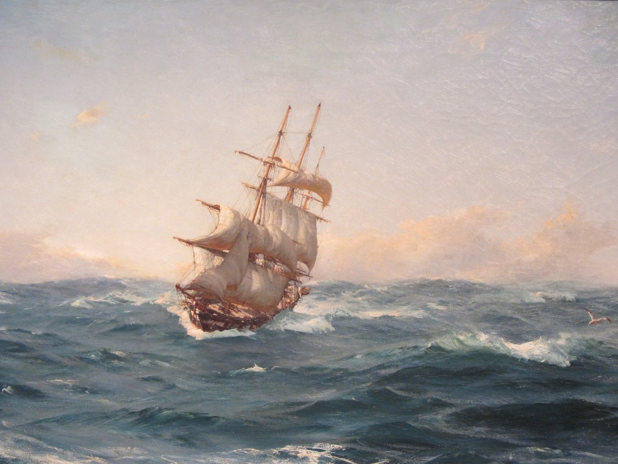 Gathering Sails by Thomas J. Somerscales
