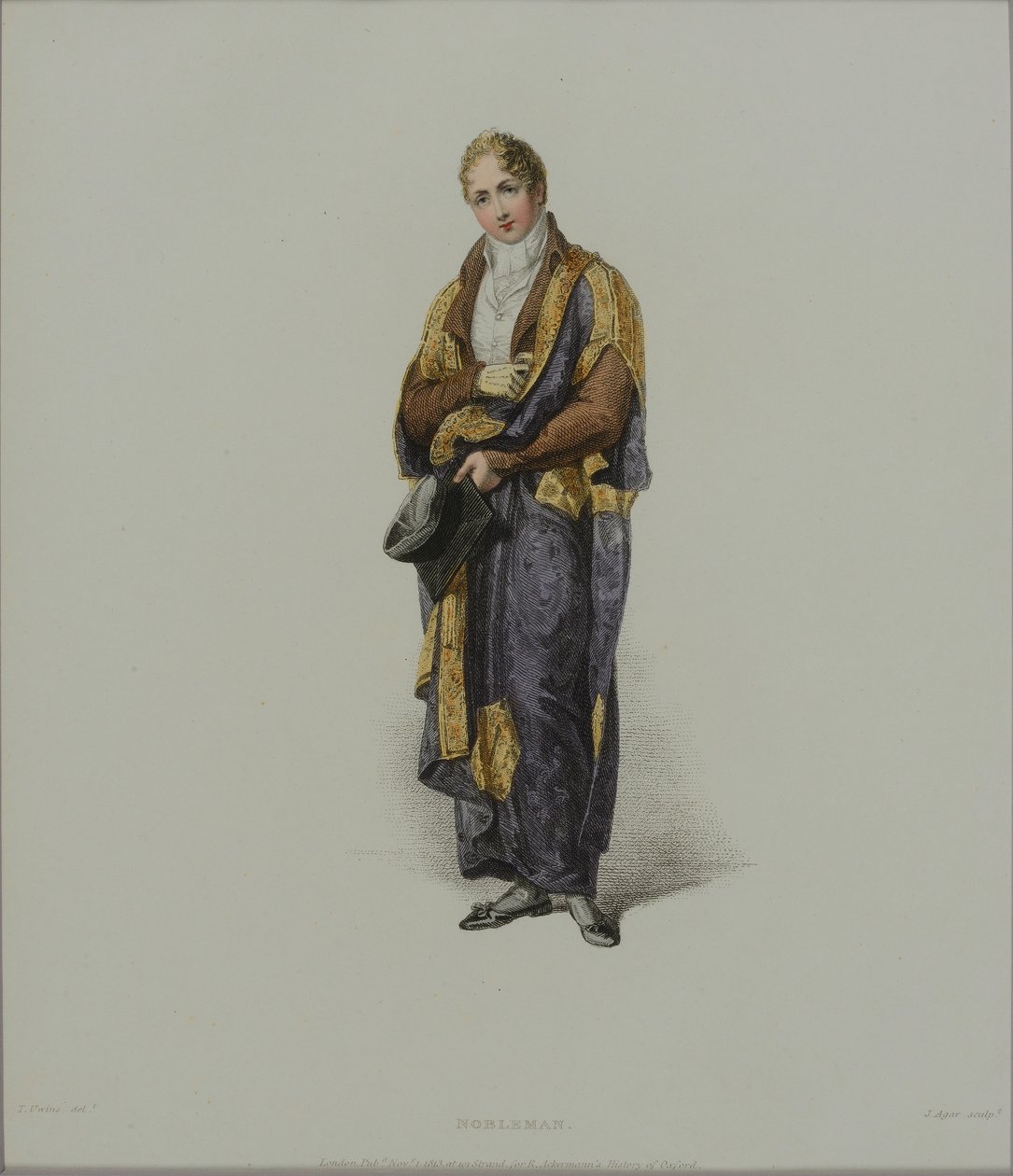 Nobleman, engraved by J. Agar, published in 1813 for R. Ackermann