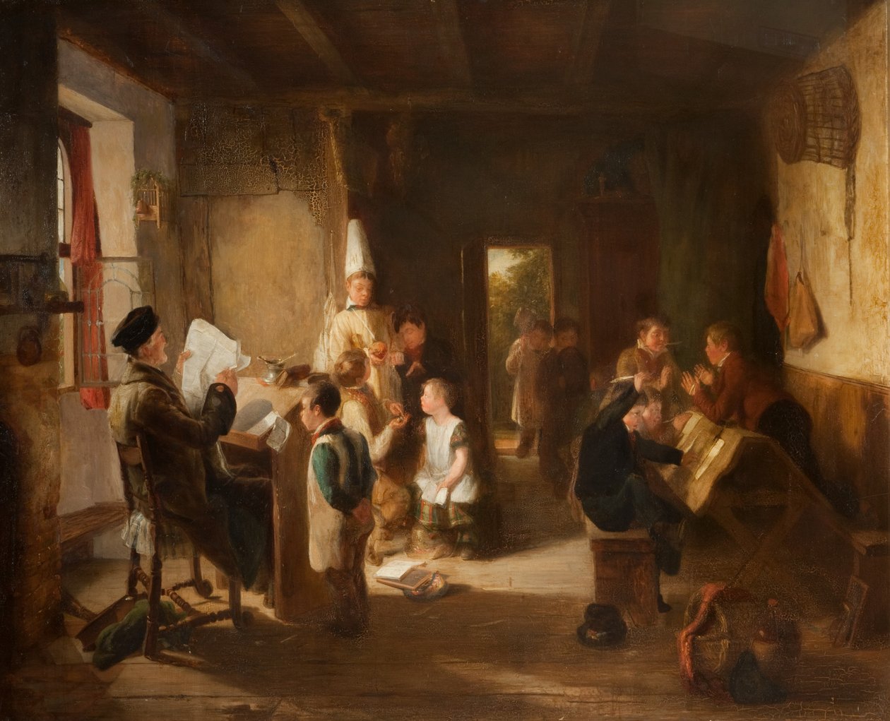 The School Room by Thomas Webster