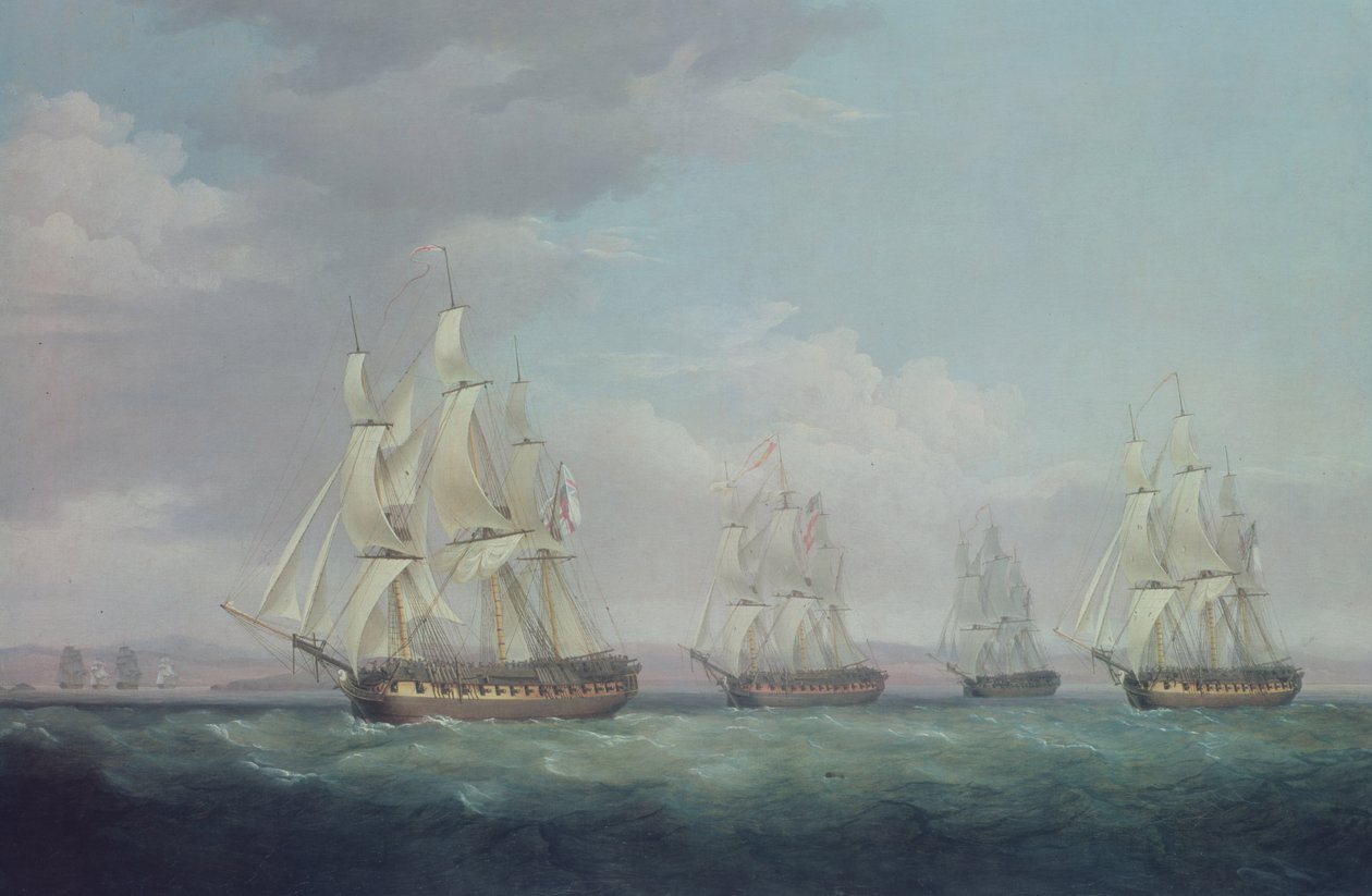 The Capture of the Santa Brigida, 1799 by Thomas Whitcombe