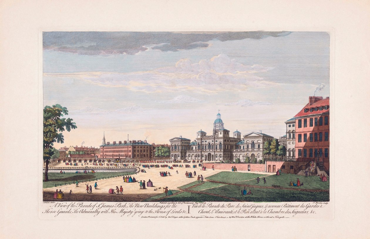 Parade of St. James Park, London by Thomas (after) Bowles