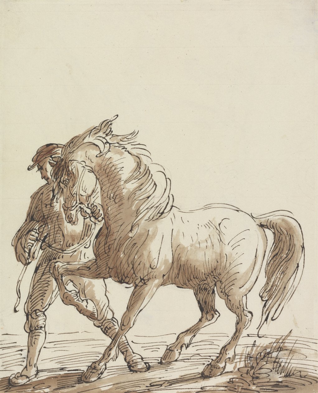 Man Leading a Horse by Thomas Barker