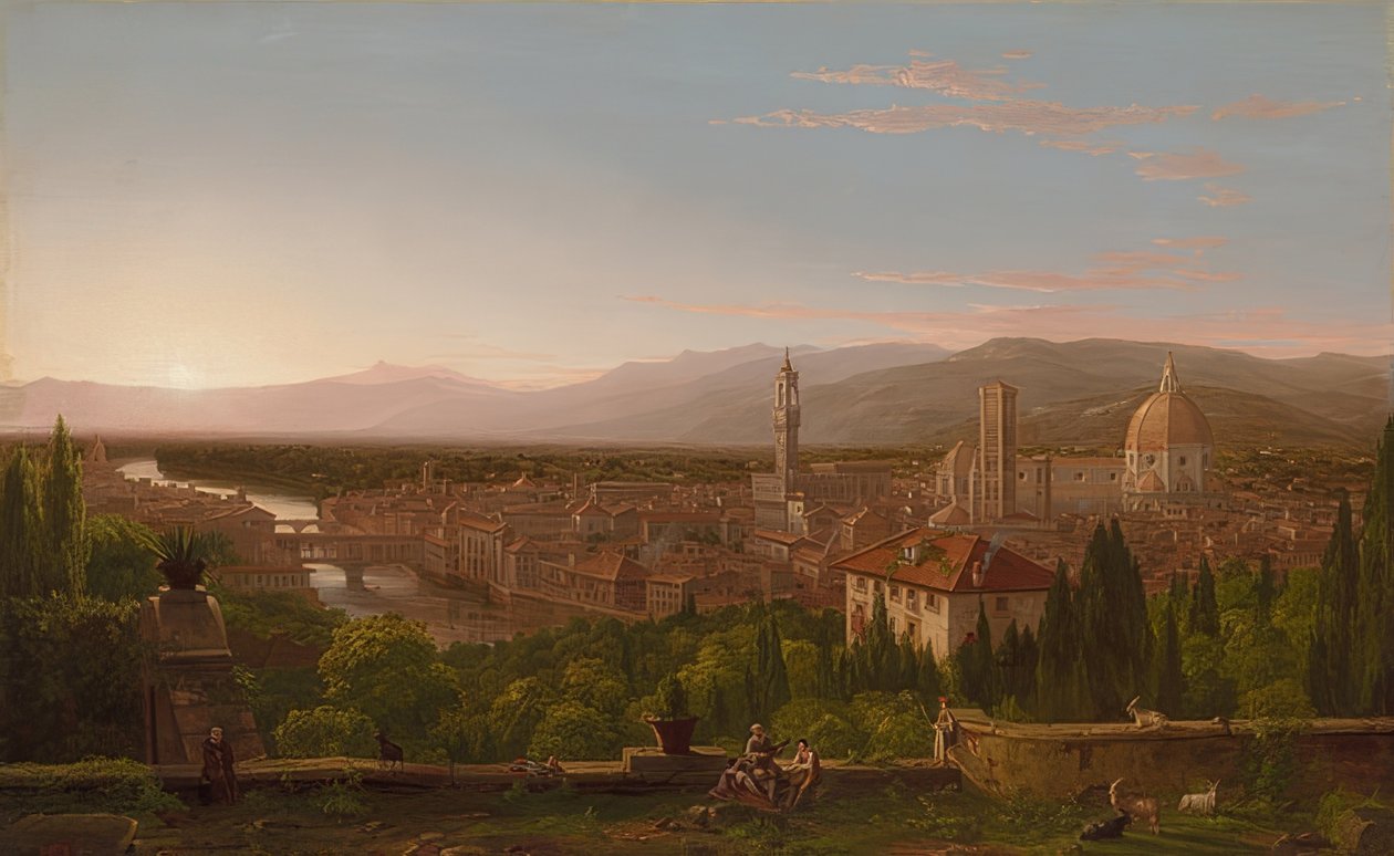 View of Florence by Thomas Cole