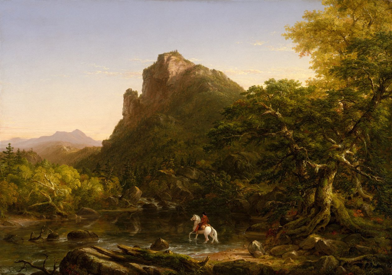 The Mountain Ford by Thomas Cole