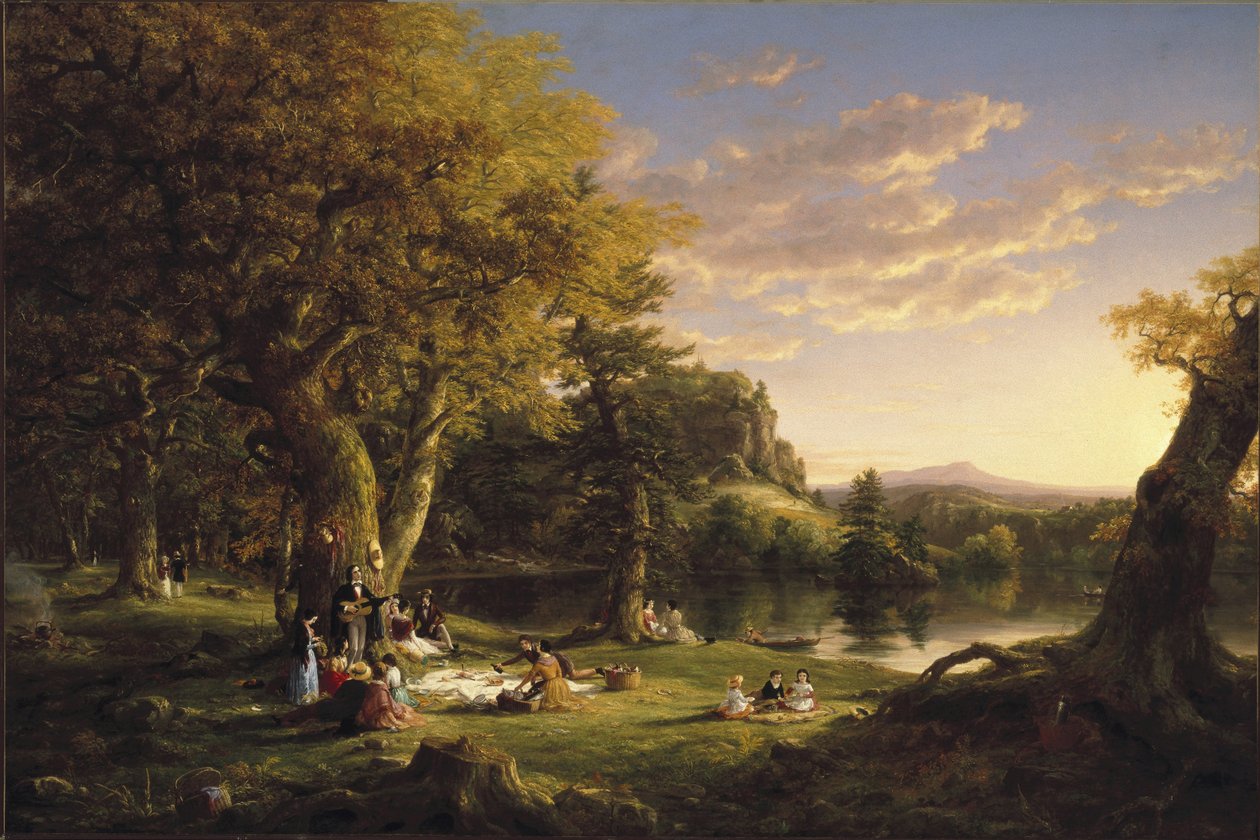 The Picnic by Thomas Cole