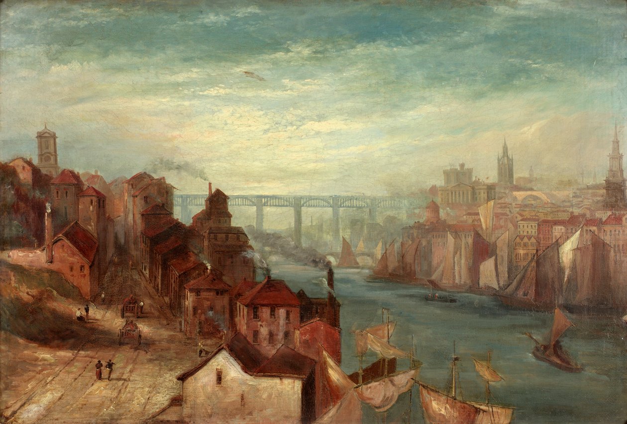 Newcastle upon Tyne from Gateshead by Thomas Hodgson Liddell