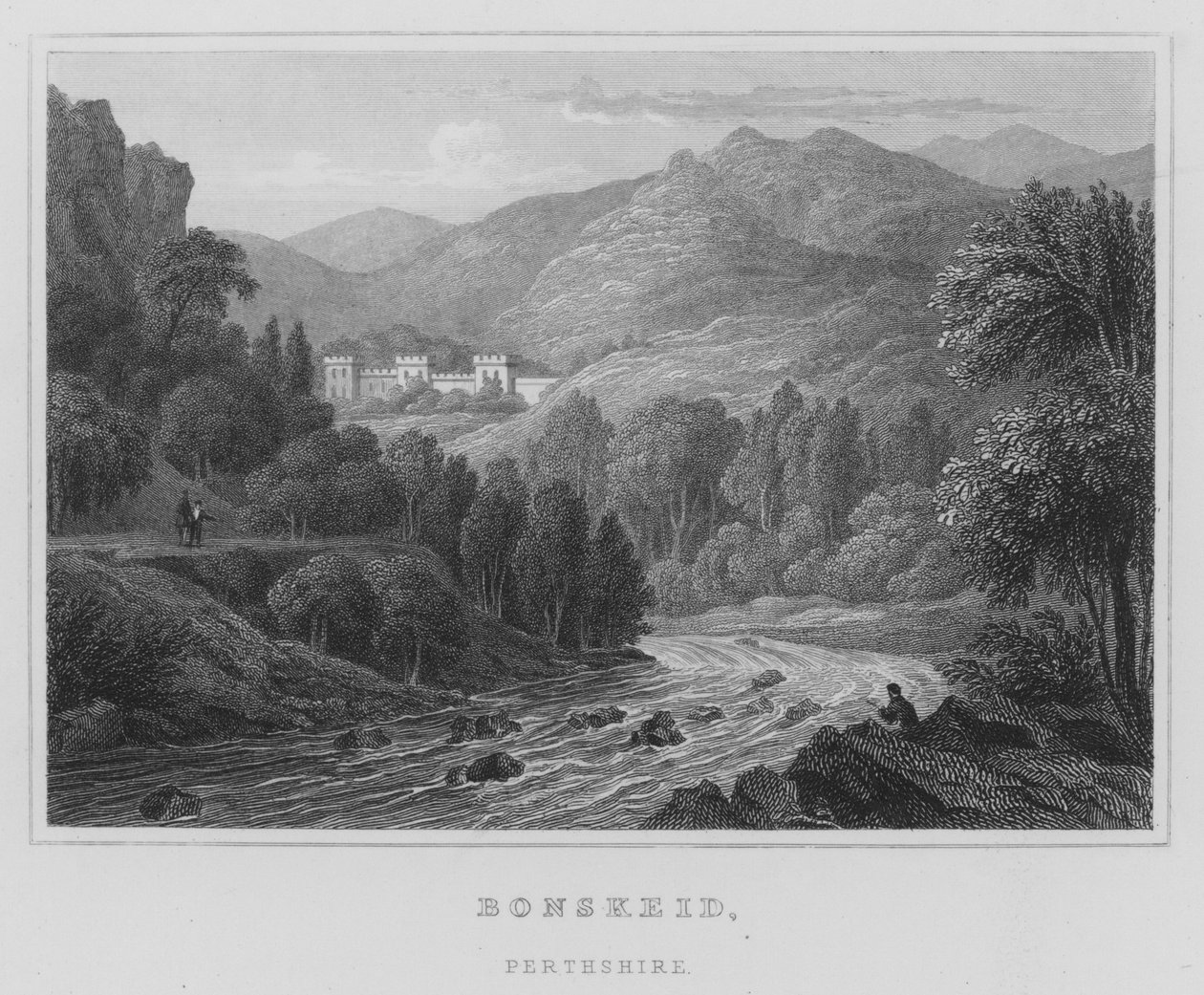 Bonskeid, Perthshire by Thomas Hosmer Shepherd