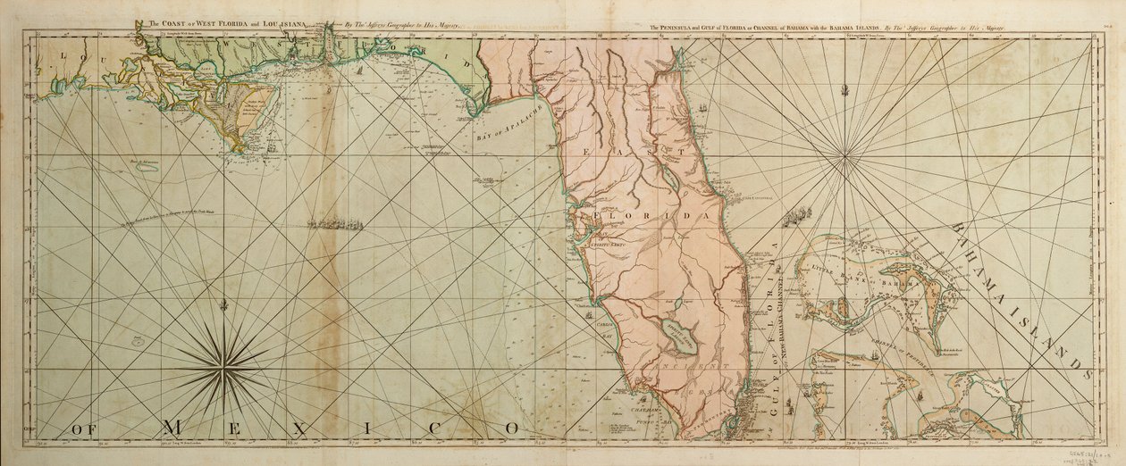 Map of Florida by Thomas Jefferys