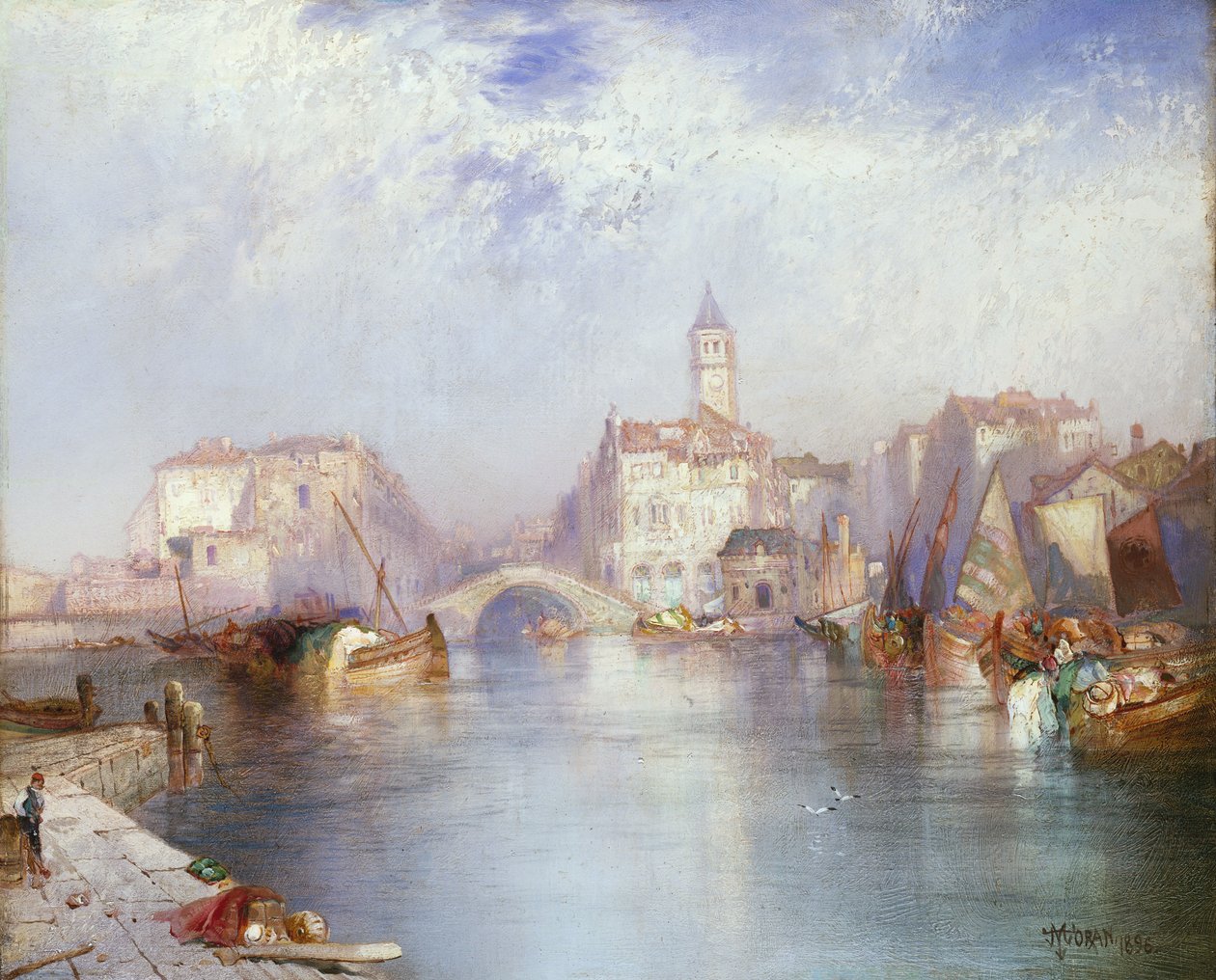 Venetian Canal by Thomas Moran