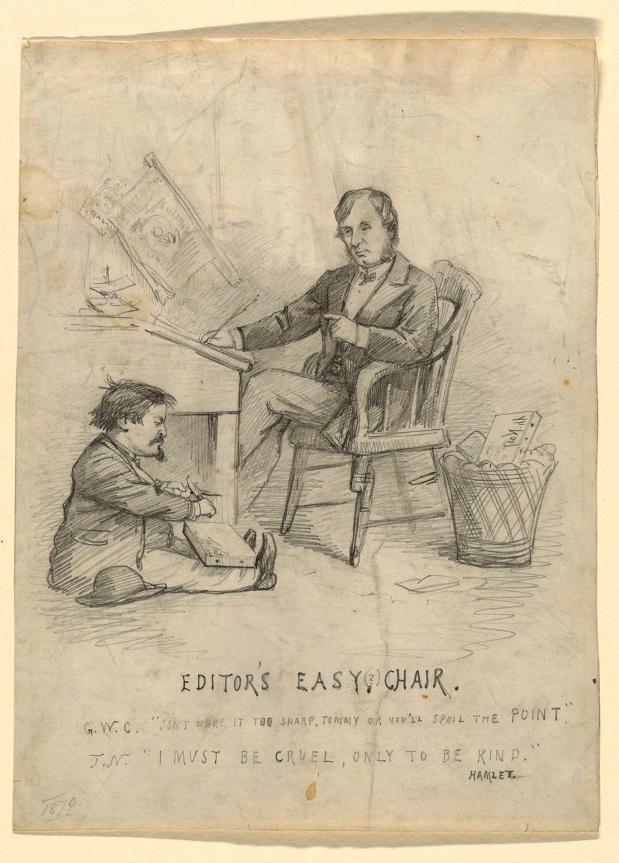 Drawing, 1870 by Thomas Nast