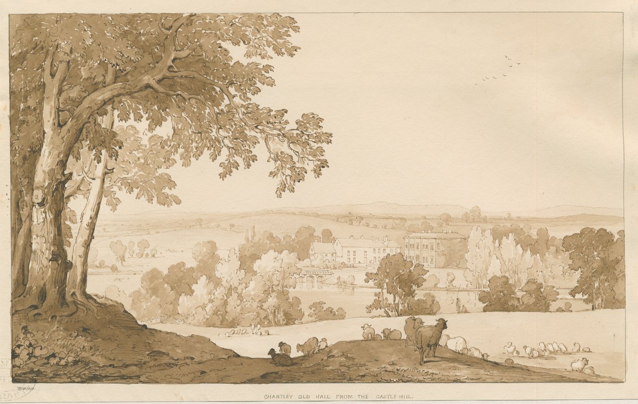 Chartley Hall by Thomas Peploe Wood
