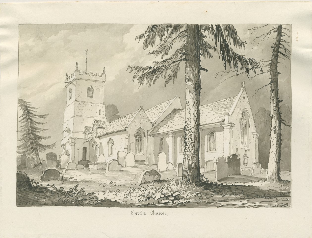 Enville Church by Thomas Peploe Wood