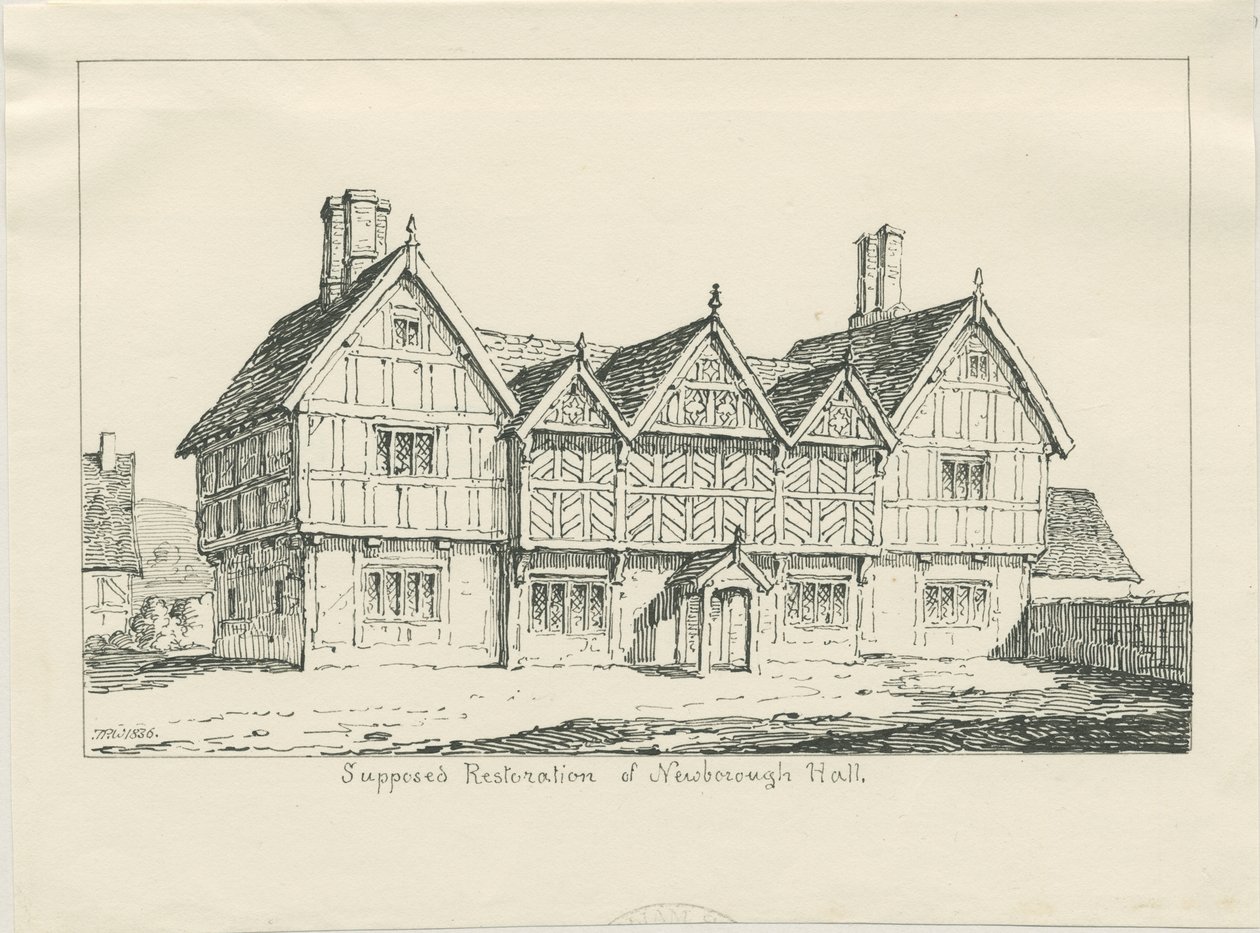 Newborough Hall by Thomas Peploe Wood