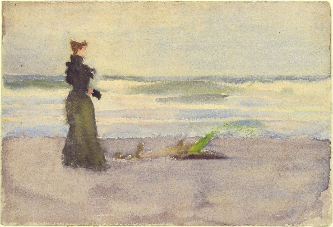 Woman on Beach by Thomas Pollock Anshutz