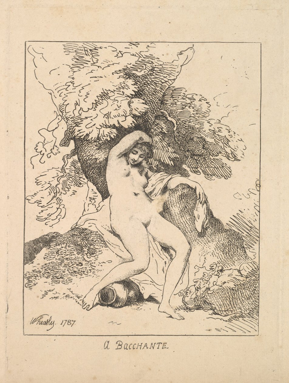 A Bacchante by Thomas Rowlandson