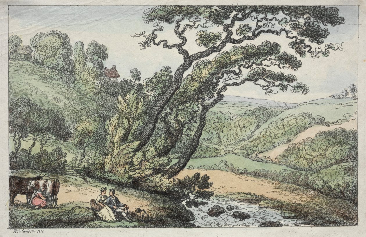 A Cornish View by Thomas Rowlandson