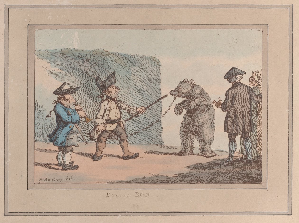 A Dancing Bear by Thomas Rowlandson