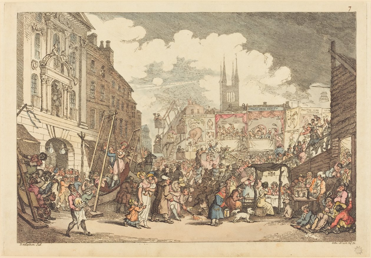 Bartholomew Fair by Thomas Rowlandson