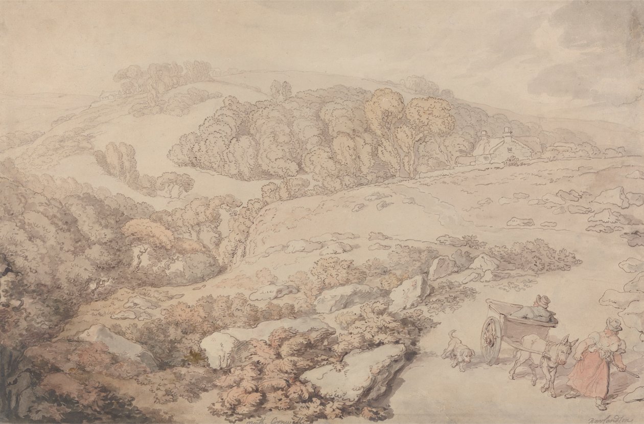 Bodmin Moor by Thomas Rowlandson