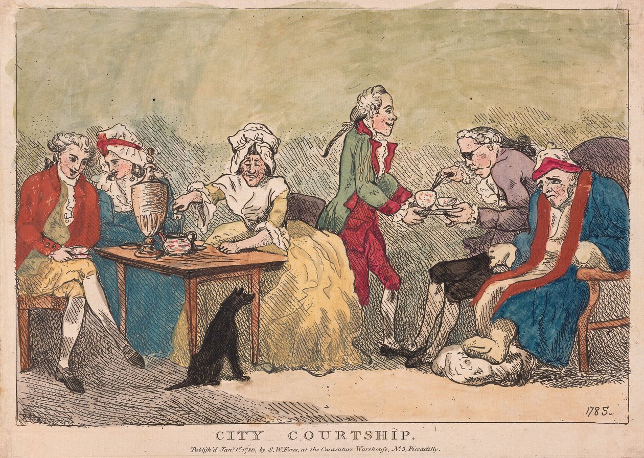 City Courtship, pub. 1786 by Thomas Rowlandson