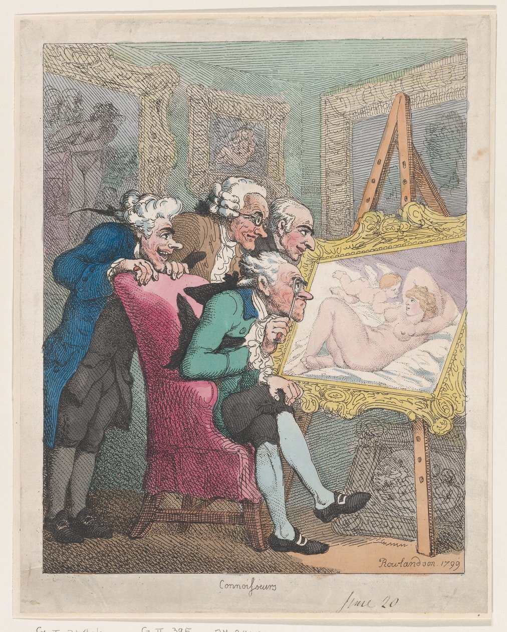 Connoisseurs by Thomas Rowlandson