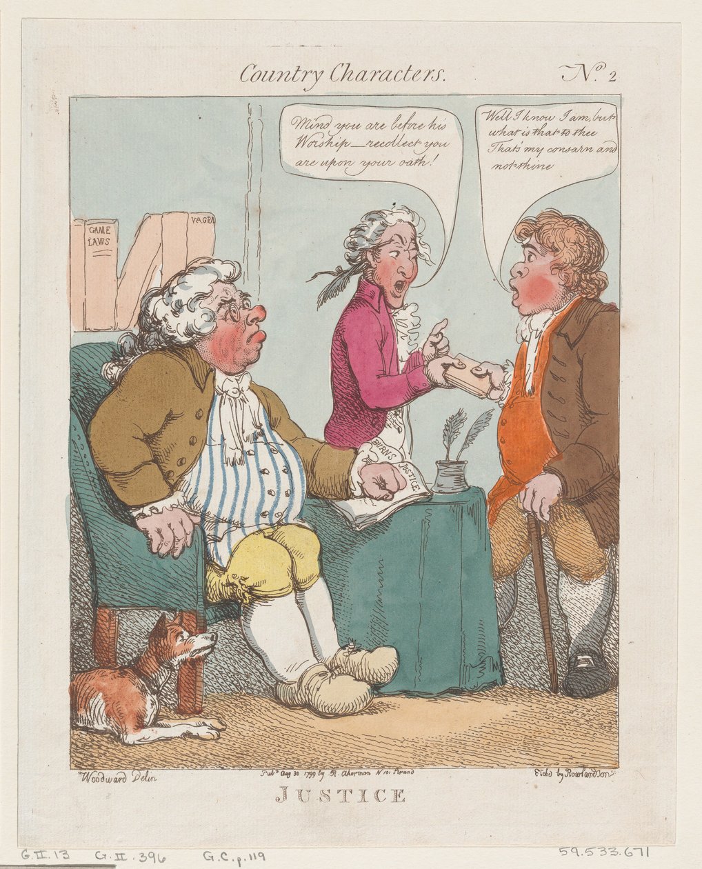 Justice by Thomas Rowlandson