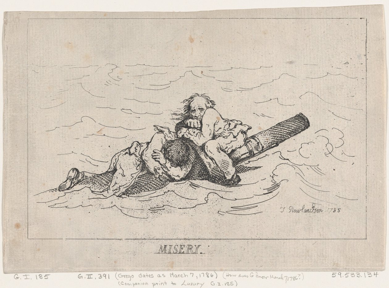 Misery, 1785 by Thomas Rowlandson