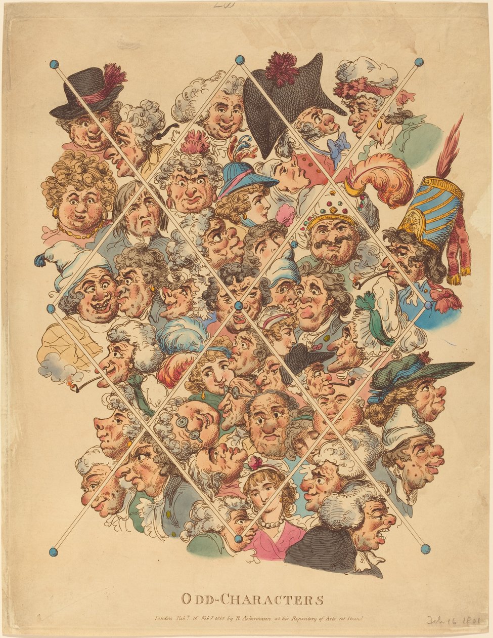 Odd-Characters by Thomas Rowlandson