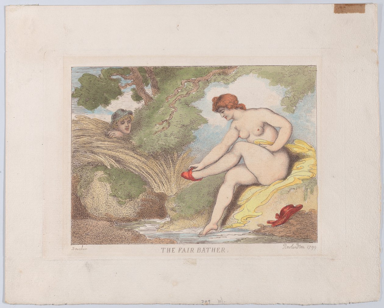 The Fair Bather by Thomas Rowlandson