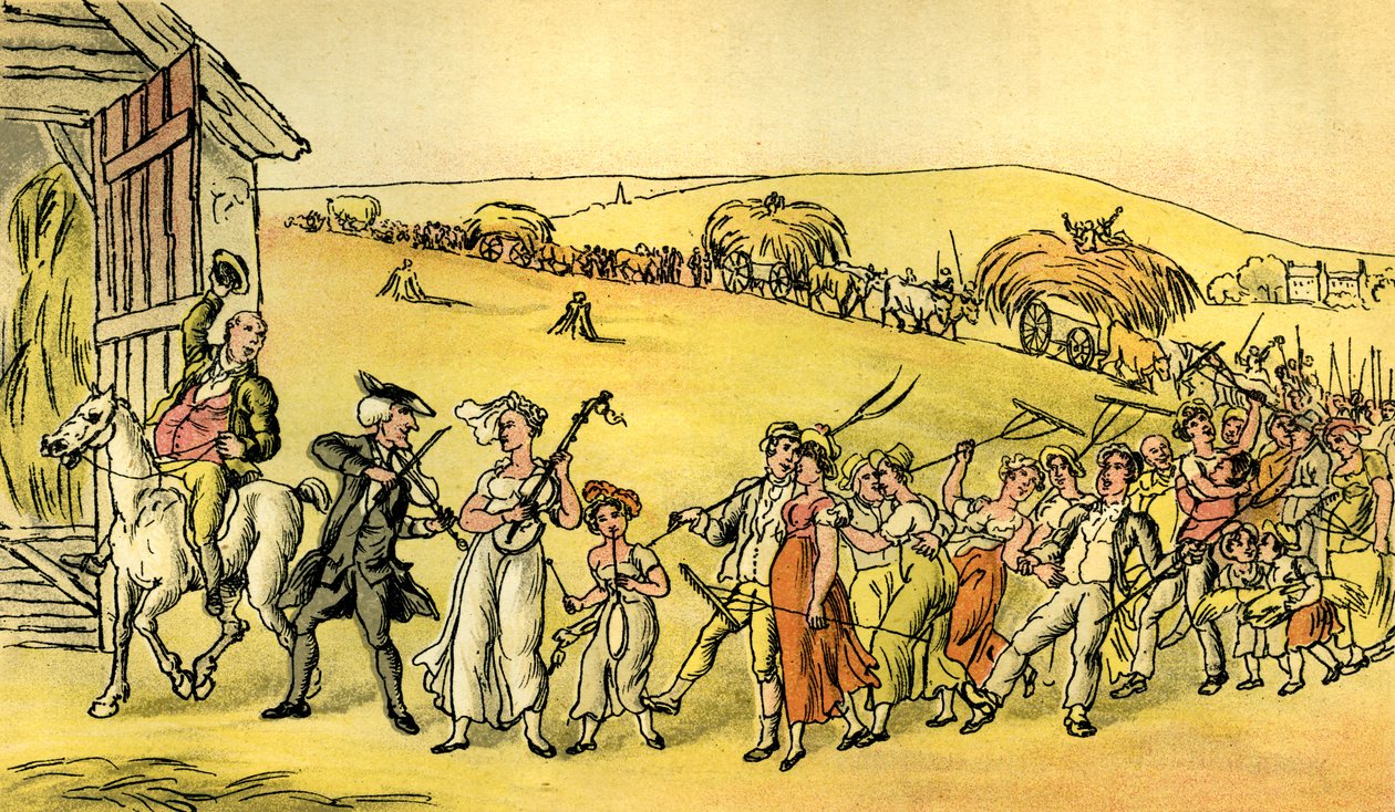 The Harvest Home by Thomas Rowlandson