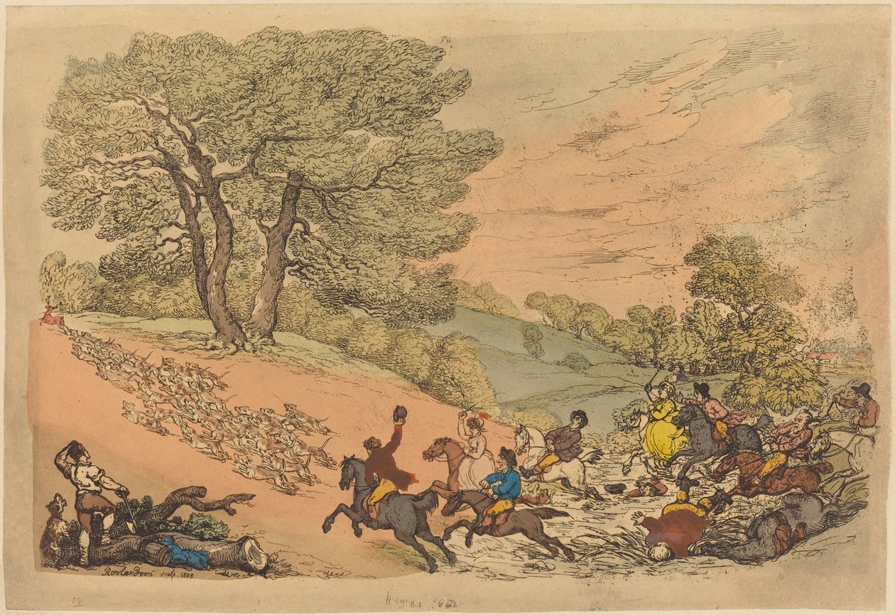 The Hunt by Thomas Rowlandson