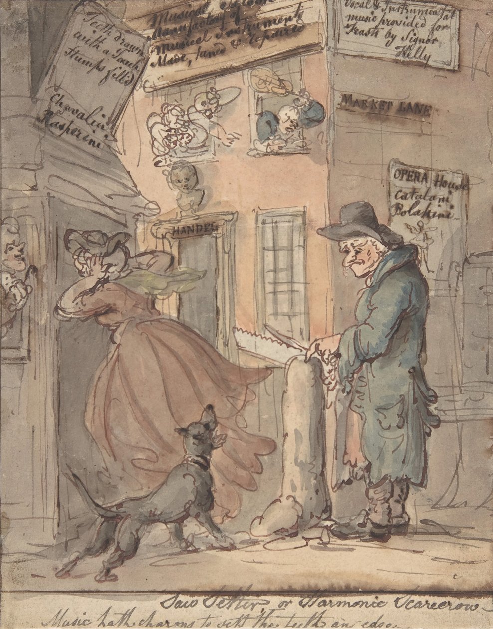 The Saw-Setter by Thomas Rowlandson