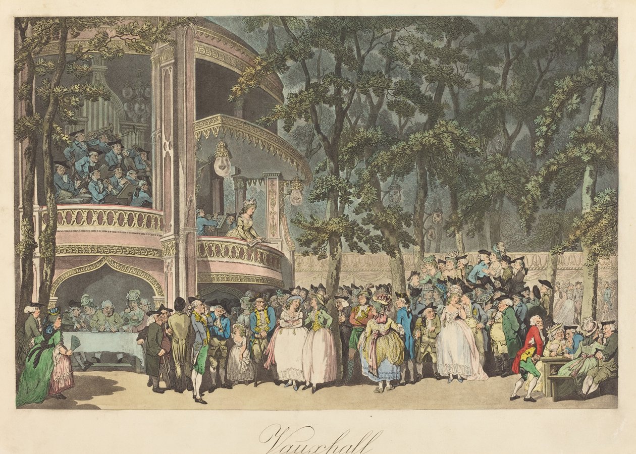 Vauxhall Gardens by Thomas Rowlandson