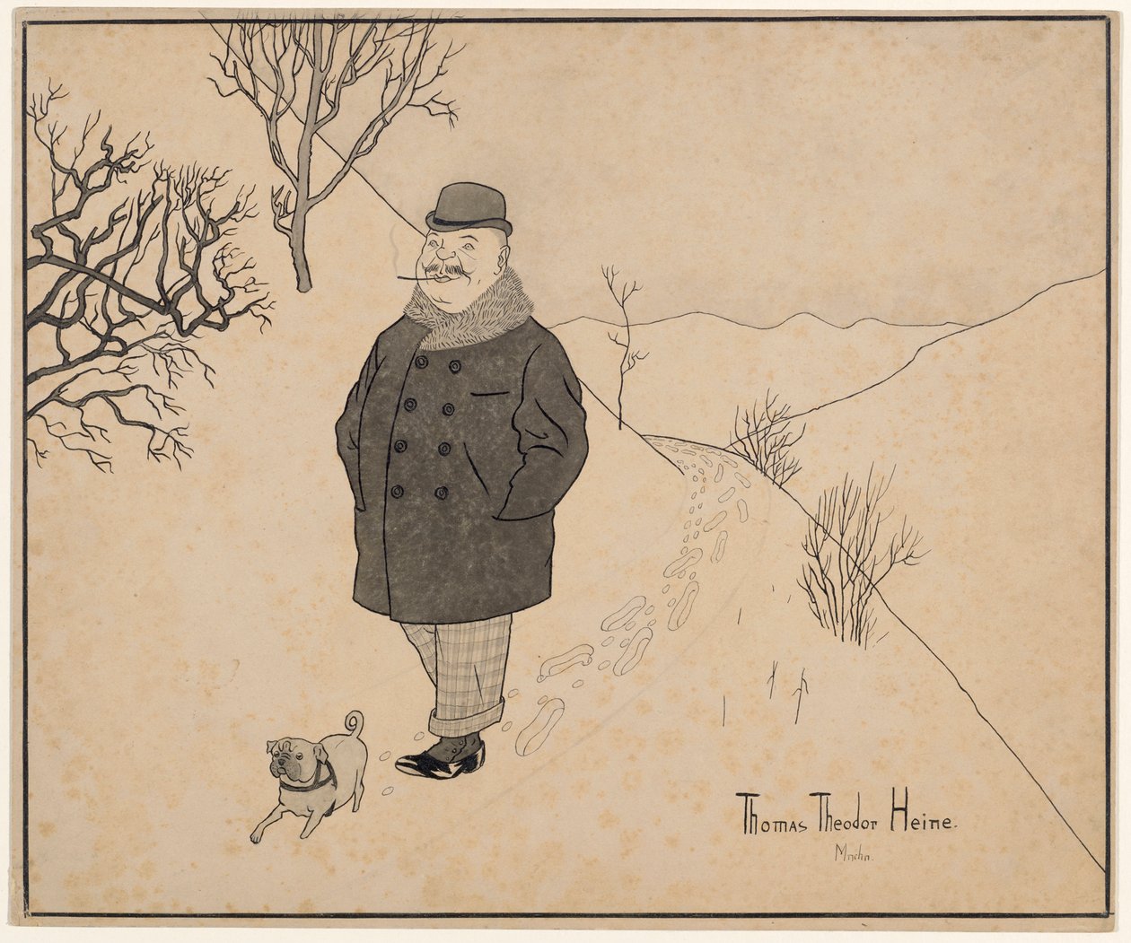 Winter Walk by Thomas Theodor Heine