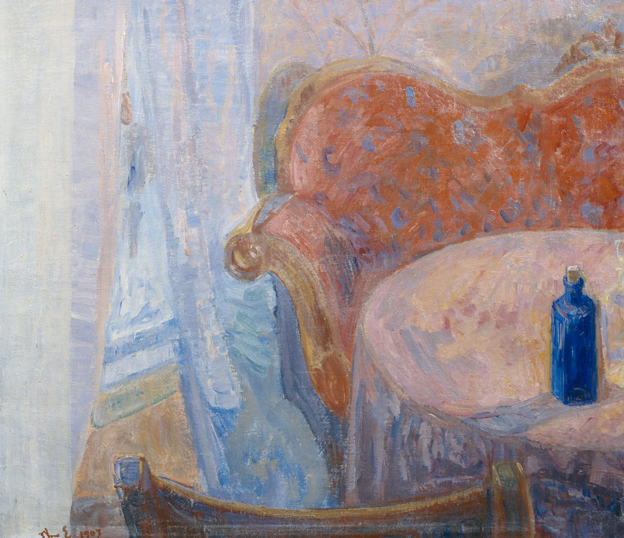 Blue Carafe by Thorvald Erichsen