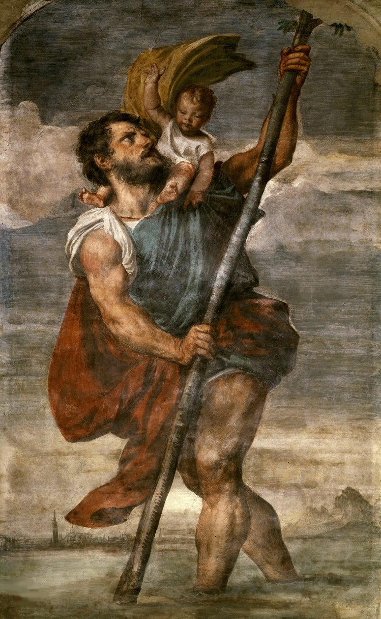 Saint Christopher by Titian