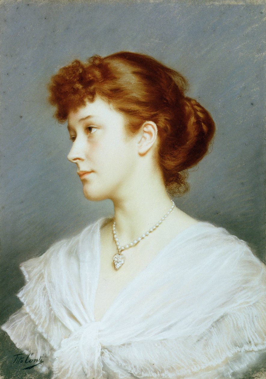 Head of a Girl by Tito Conti