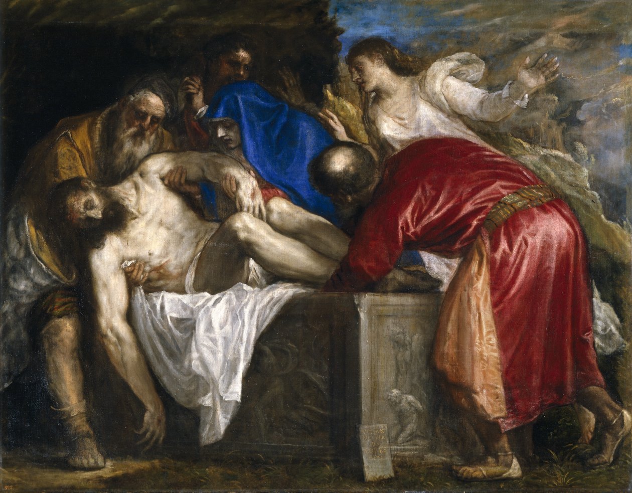 The Burial of Christ by Tiziano Vecelli