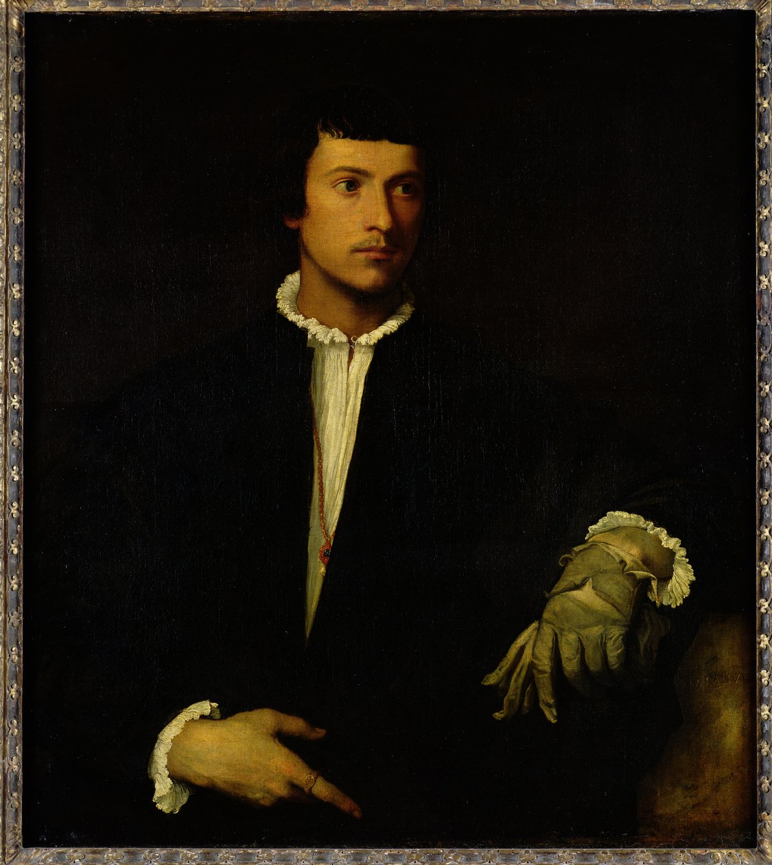 The Man with a Glove, c.1520 by Tiziano Vecelli