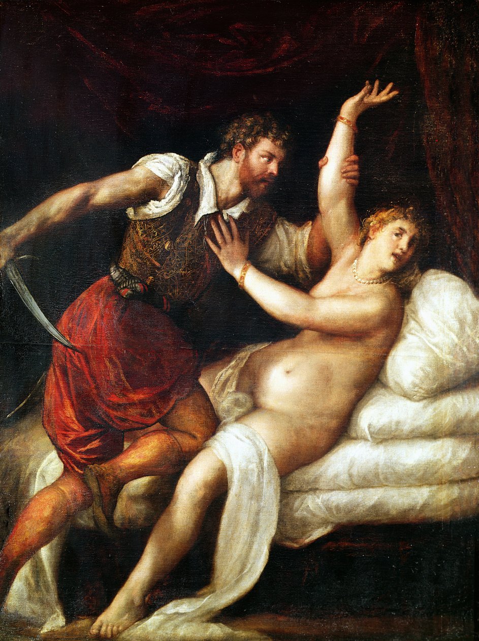 The Rape of Lucretia by Tiziano Vecelli