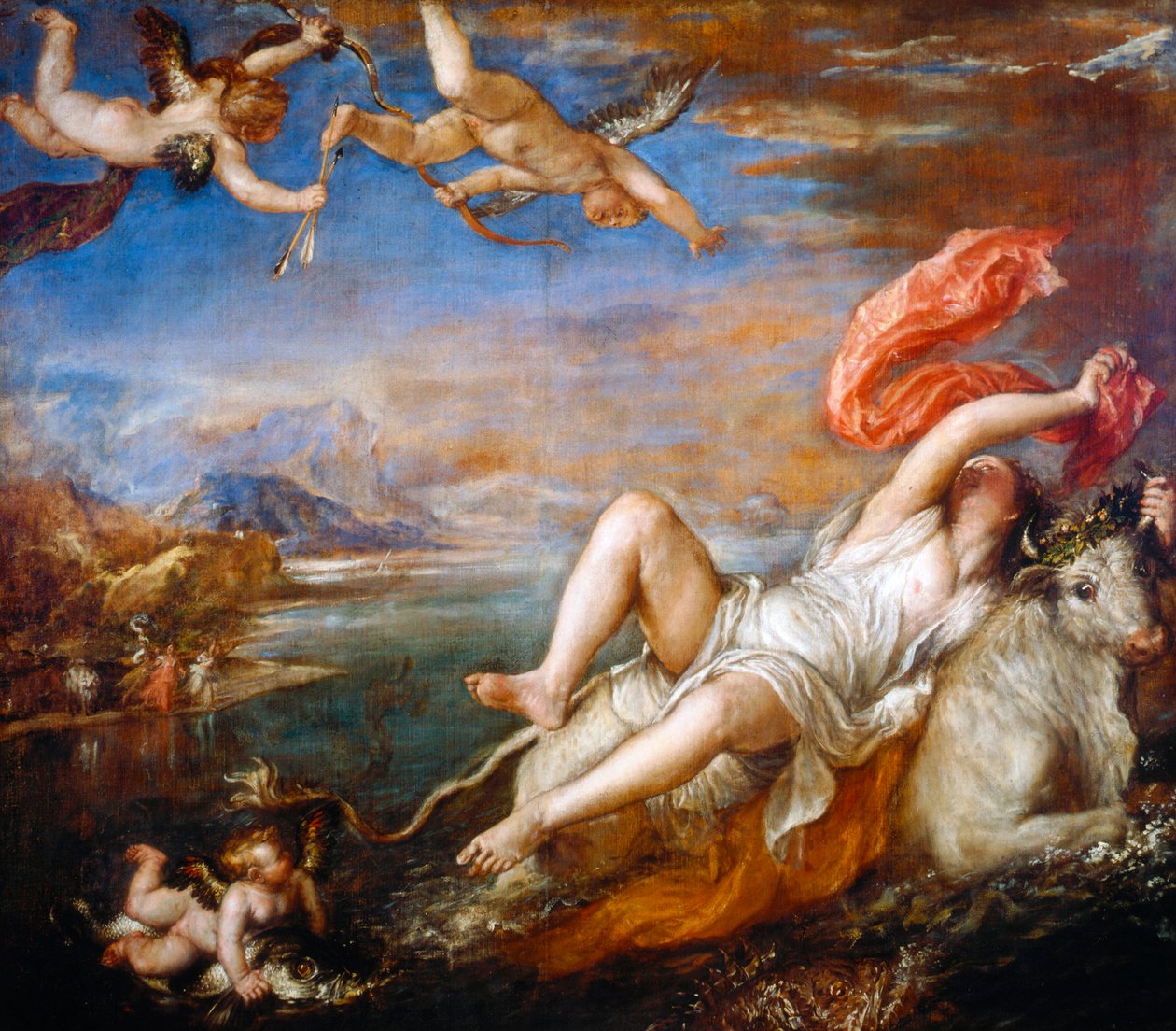 The Rape of Europa by Tiziano Vecelli