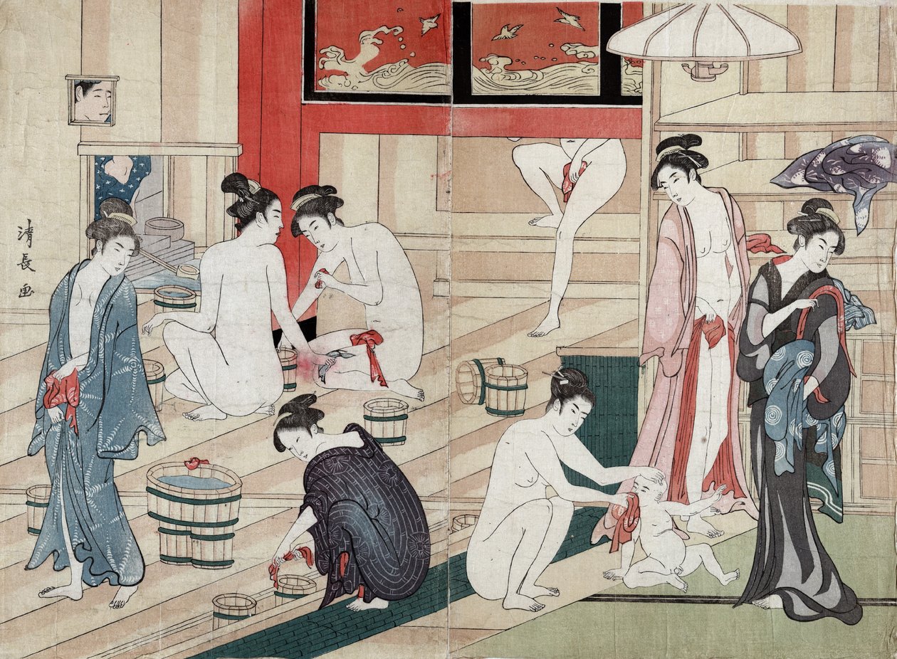 Public bathhouse, 1780 by Torii Kiyonaga