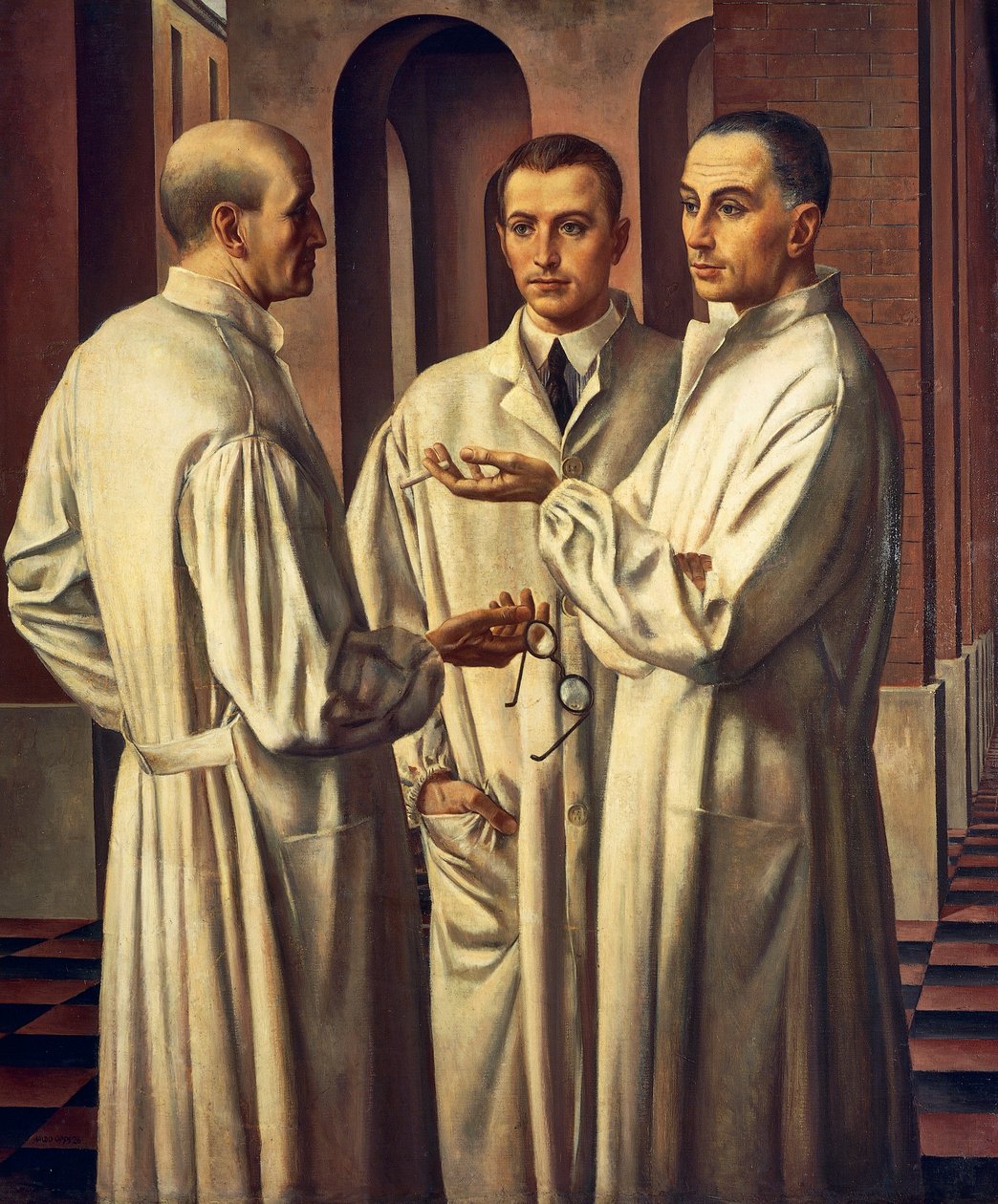 The three surgeons by Ubaldo Oppi