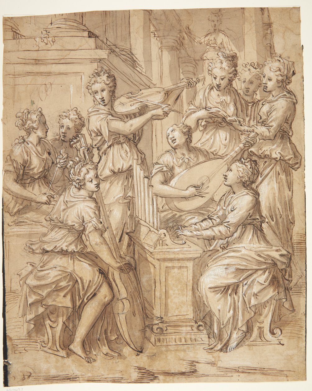 Women Making Music by Ubekendt
