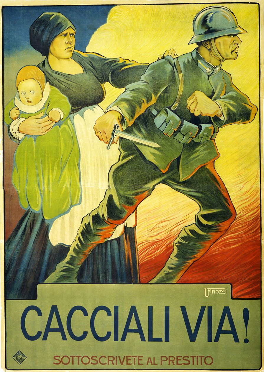 Drive Them Out!, 1914 by Ugo Finozzi