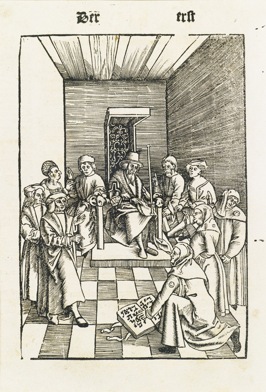 Jewish Oath from the Laienspiegel, Augsburg, 1509 by Ulrich Tengler